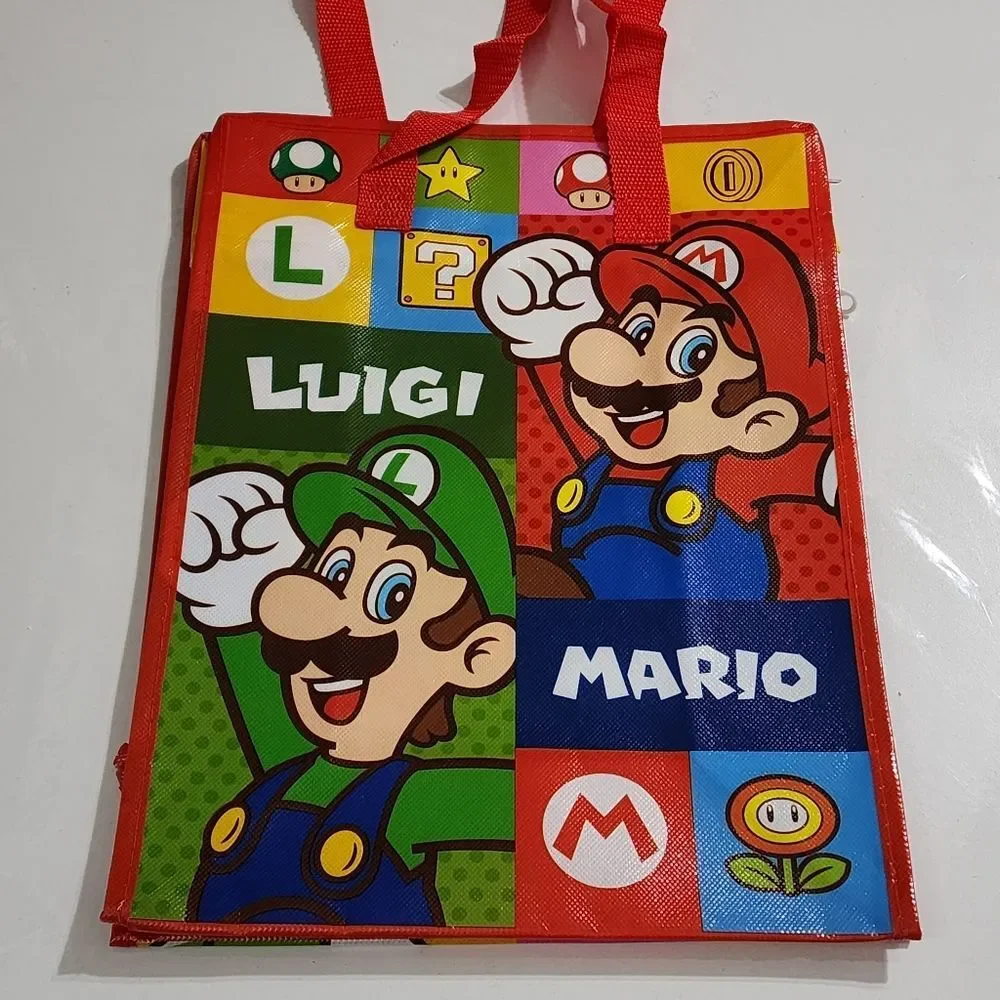 Super Nintendo Mario World Yoshi Universal Studios Tote Bag NEW
